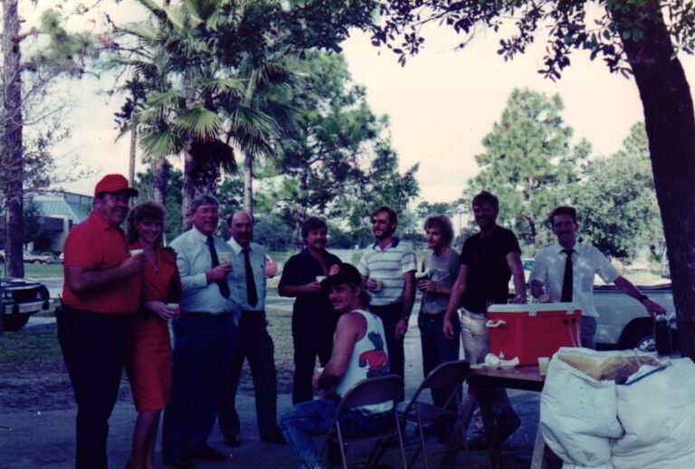 Company lunch, 1981